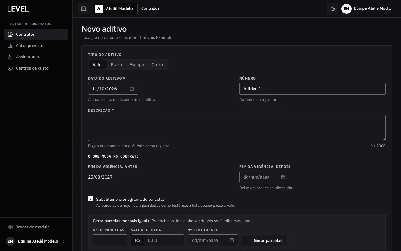 Novo aditivo